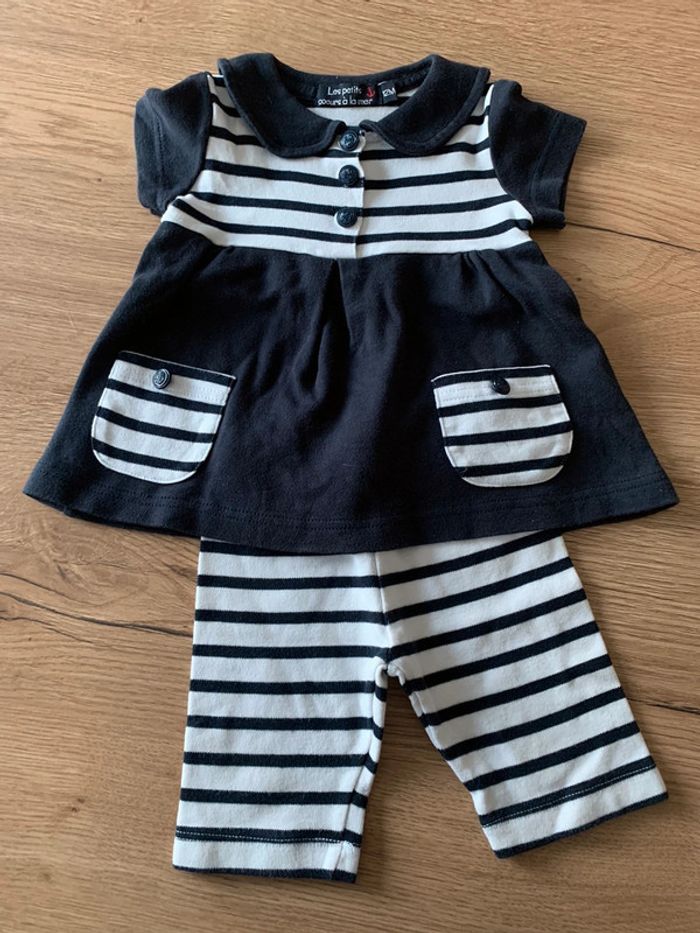 Ensemble marin 12 mois