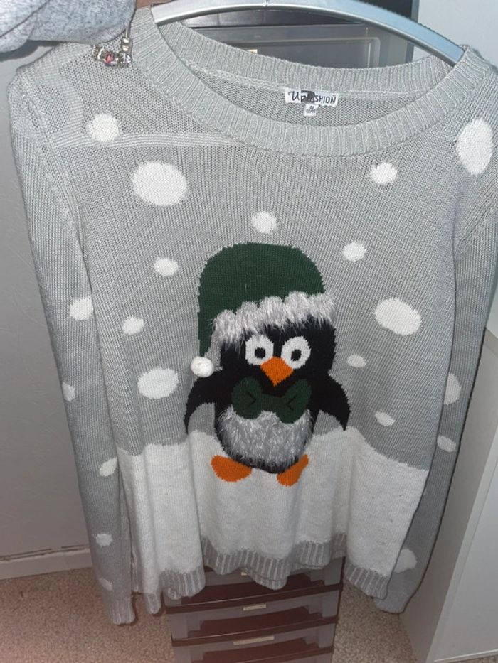 Pull bonhomme de neige