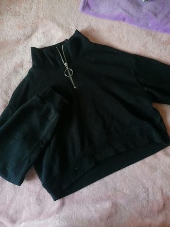 Pull à fermute éclair noir H&M