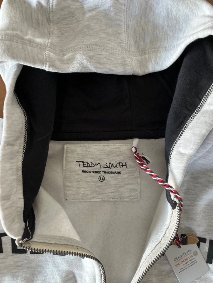 Sweat-shirt zippé marque teddy smith 14 ans garçon - photo numéro 4