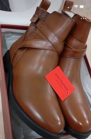 Vends bottines couleur cognac