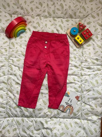pantalon léger rose tissaia 24 mois