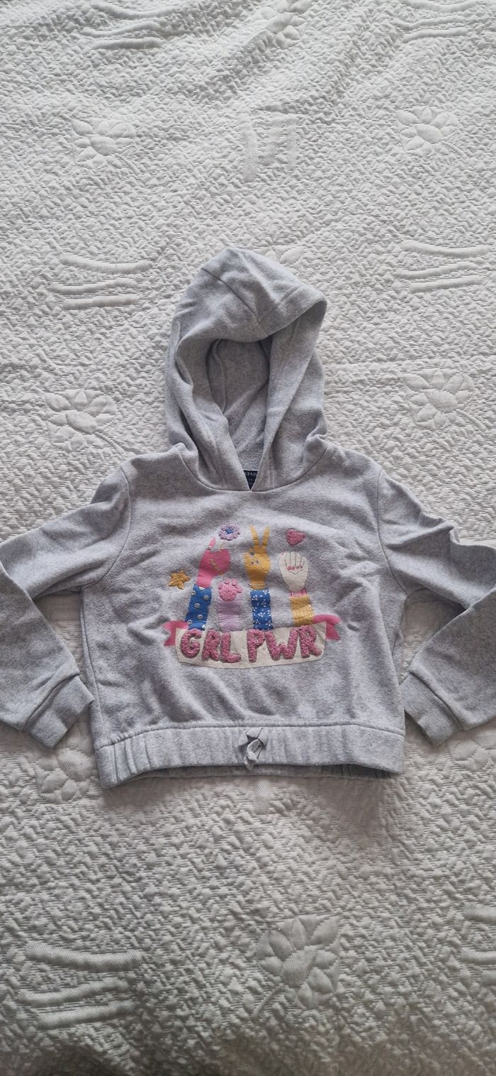 Sweat à capuche Crop top 6 ans