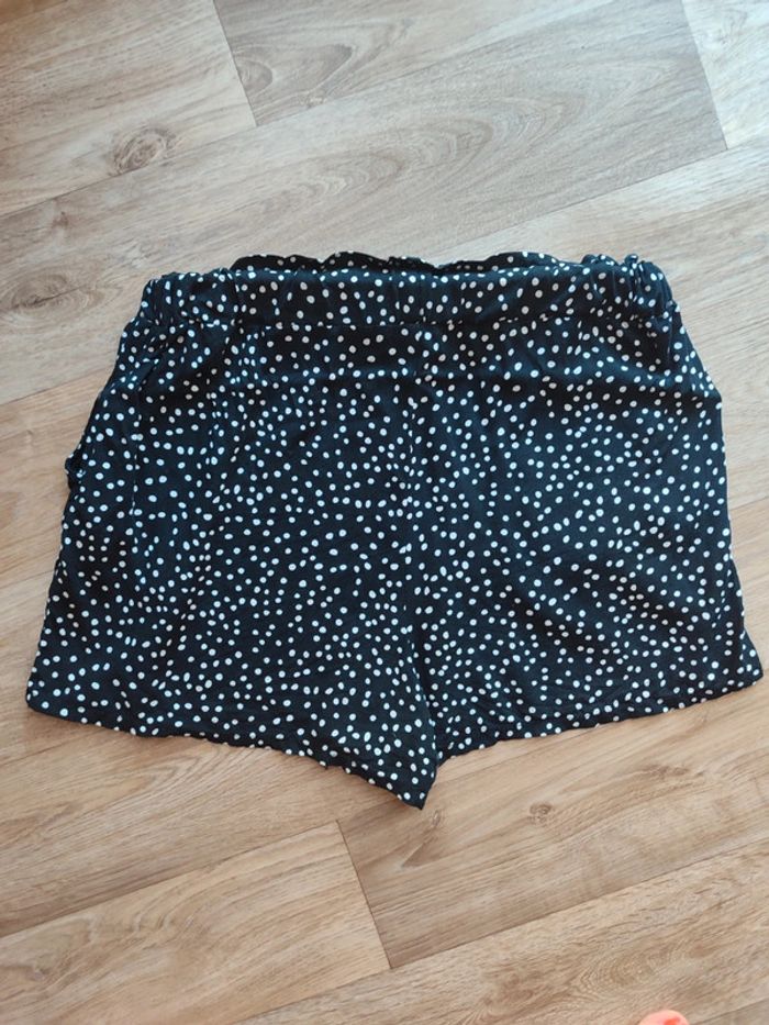 Short noir à pois blancs - Taille 40 - photo numéro 2
