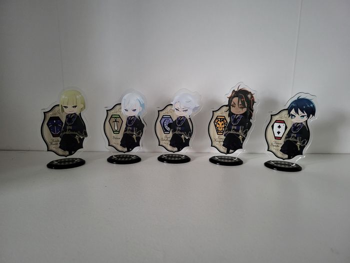 Twisted Wonderland x5 Figurines Acrylic 2D Stand