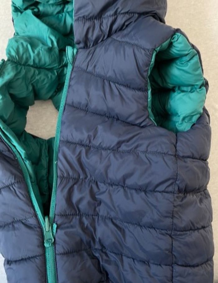 Doudoune Blouson sans manches réversible à capuche 98cm 36m 3a - photo numéro 7