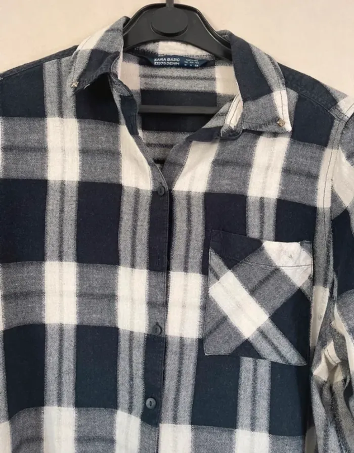 Chemise carreaux Zara - photo numéro 3