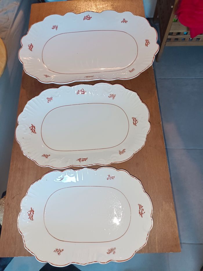 Plats à service , gigognes (lot de 3). - photo numéro 2