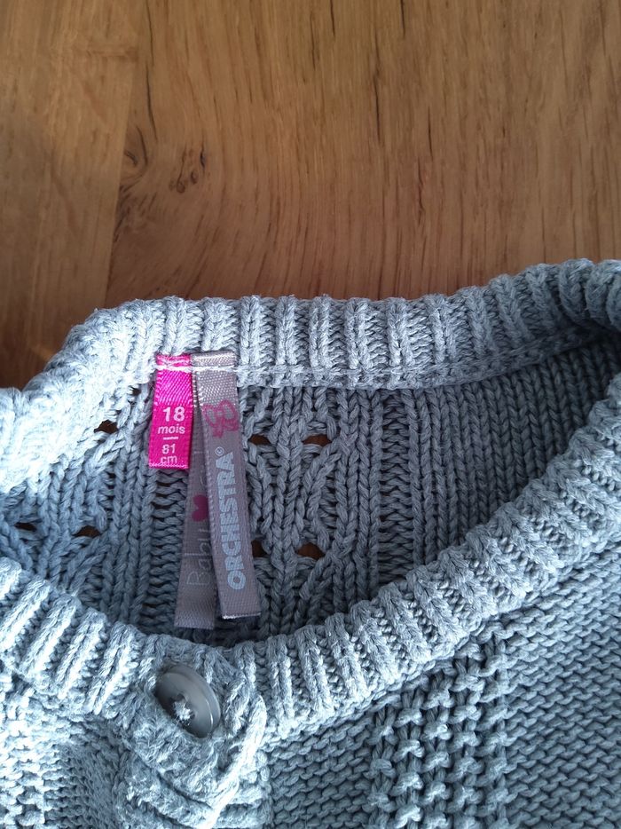 Gilet évasé gris 18 mois Orchestra - photo numéro 3