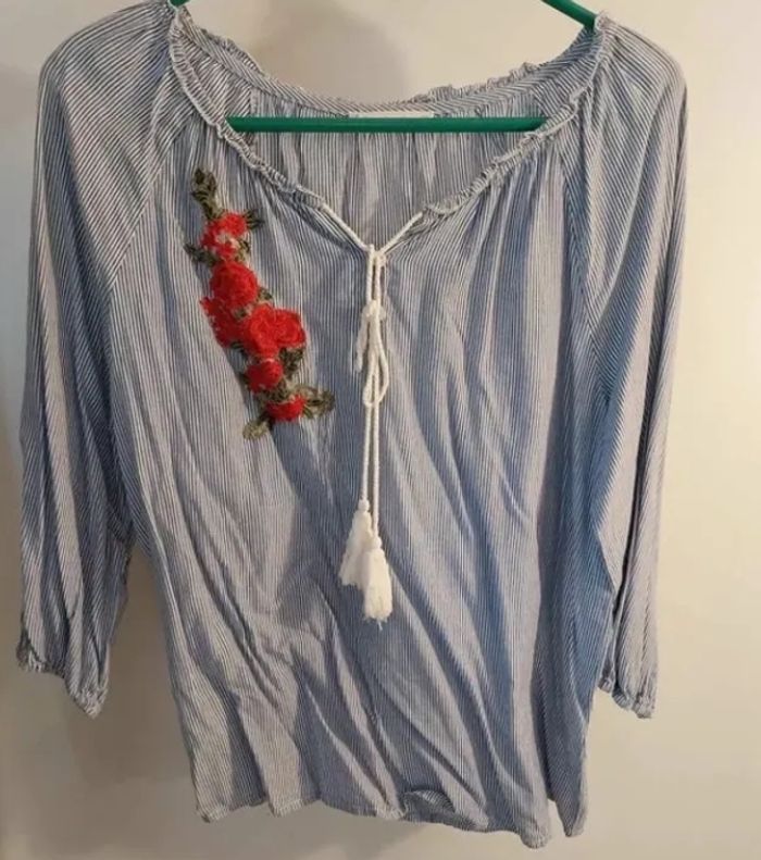 Chemisier avec broderie