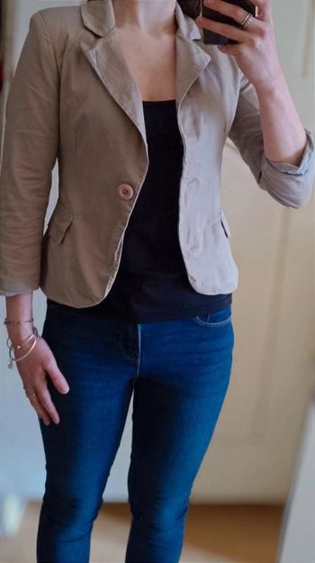 Veste style blazer beige