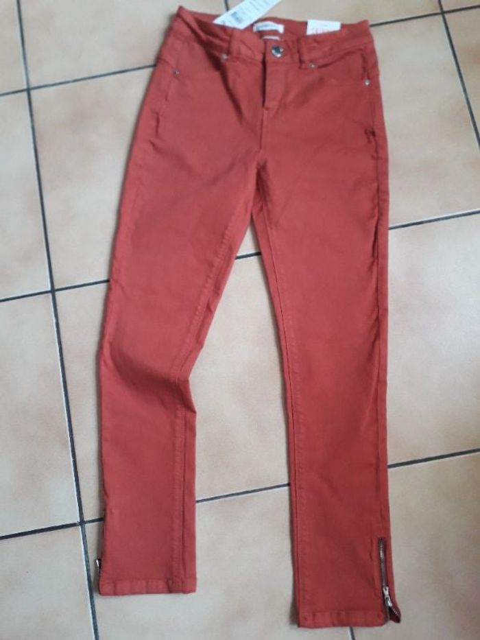 Jeans skinny rouge terracotta 34/XS - Cache Cache
