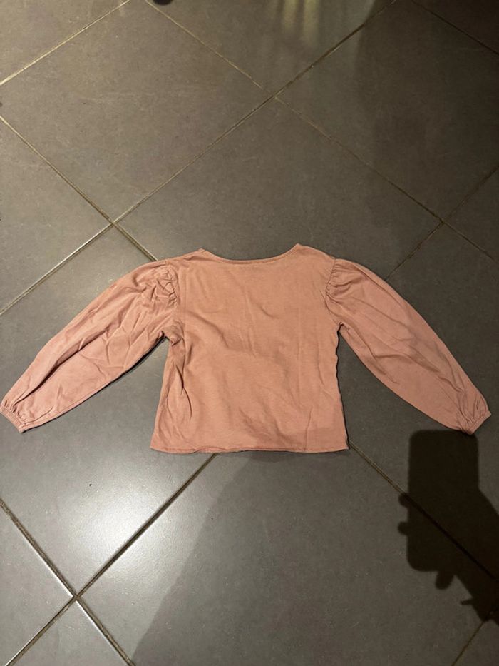 T shirt manches longues  - Kiabi - Cœur de licorne - Rose - 6 ans - photo numéro 3