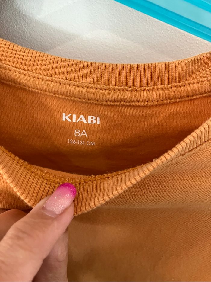 T-shirt manches longues moutarde garçon 8 ans Kiabi - photo numéro 3