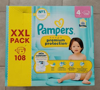 1 carton de couches pampers premium taille 4