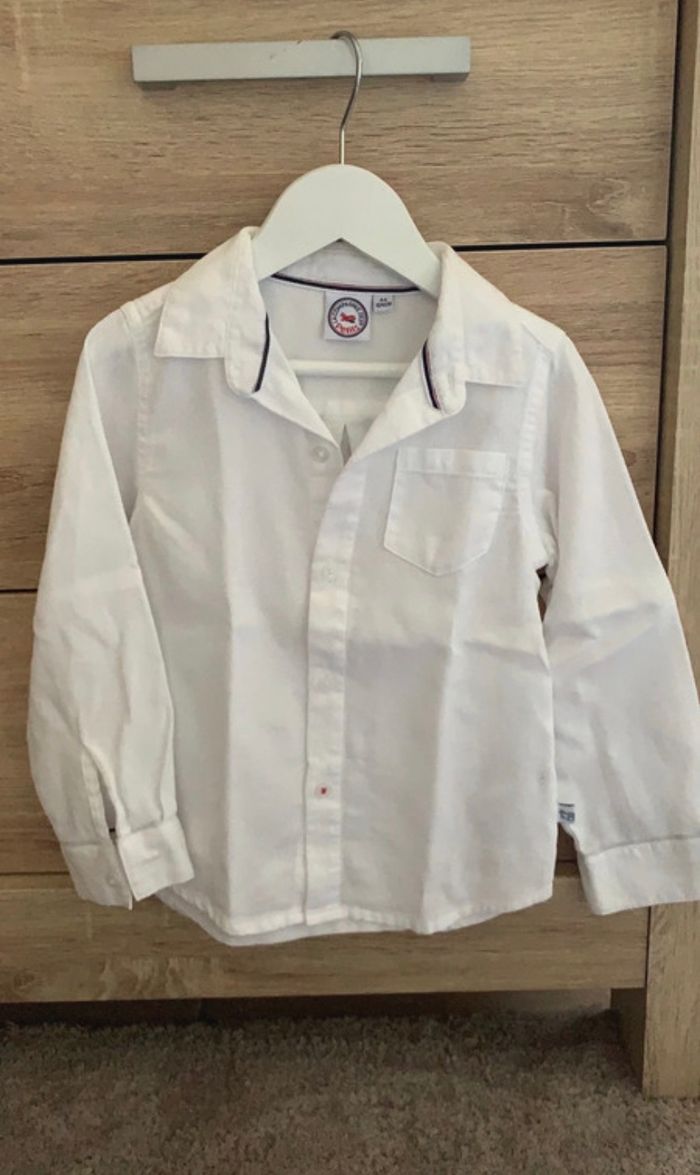 Chemise blanche longue manche