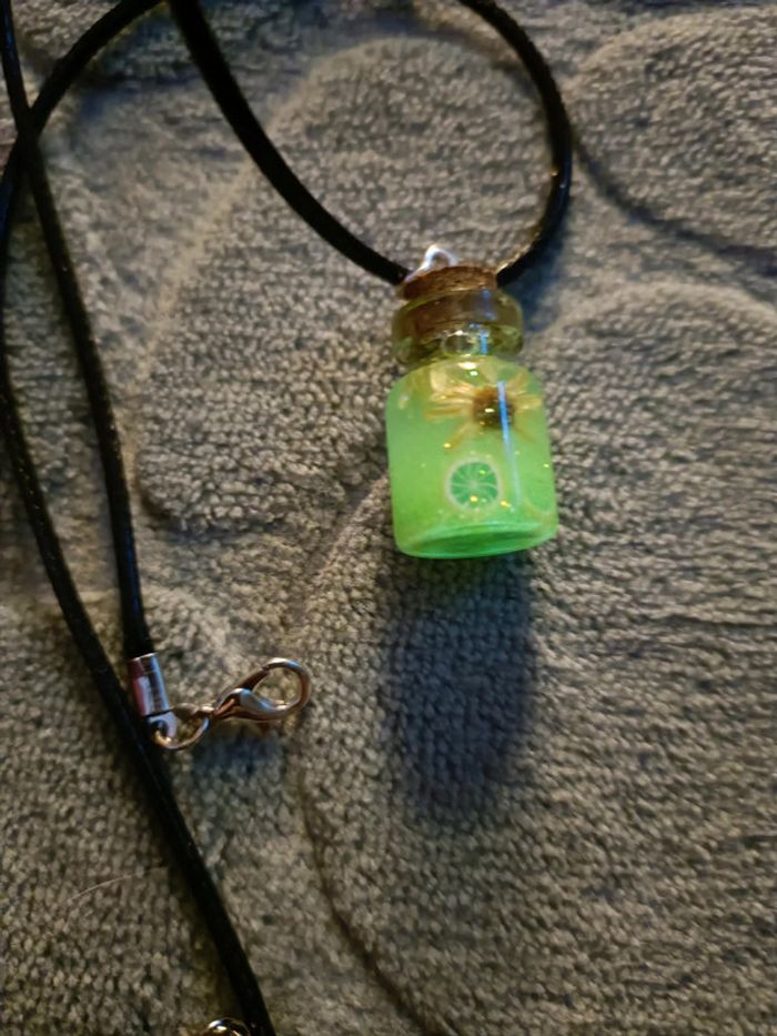 Ensemble Pendentif bouteille lumineux - photo numéro 2