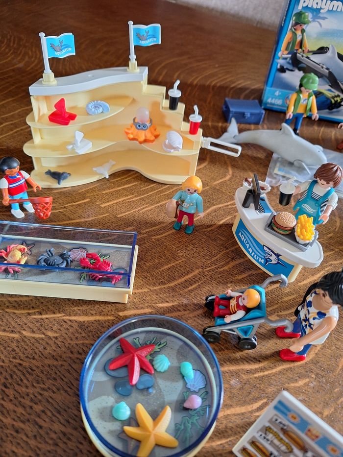 Playmobil lot zoo aquarium dauphin manchots phoque - photo numéro 2