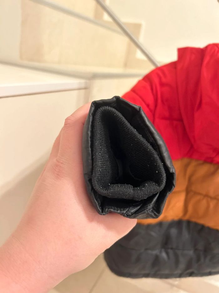 Doudoune à capuche Catimini rouge, beige et noire 4 ans - photo numéro 17