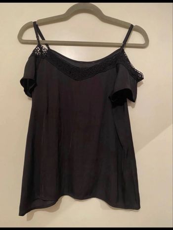 Top Noir Etam Dentelle Devant Taille S b