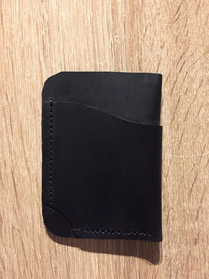 porte-carte noir cuir