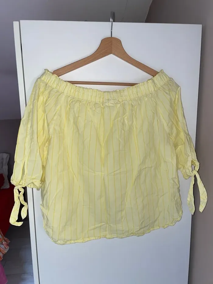 Haut jaune H&M 38 - photo numéro 3