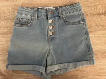Short en jeans bleu