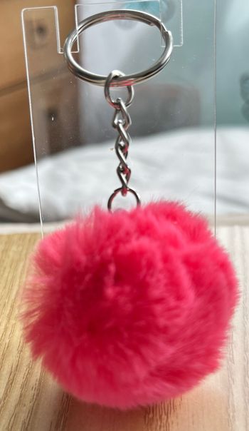 Porte clé pompon fourrure