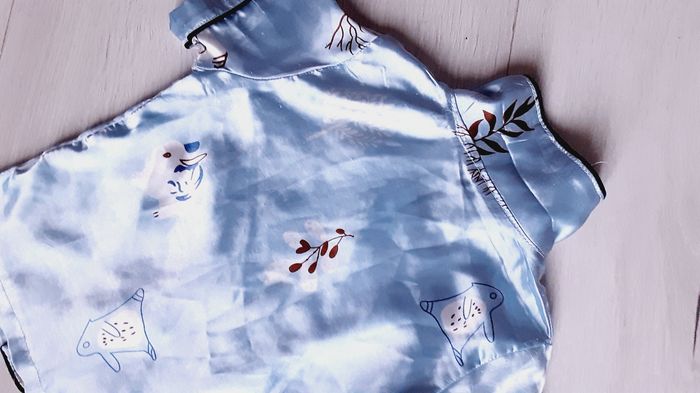 Vêtement fille pyjama short bleu 3 ans - photo numéro 6
