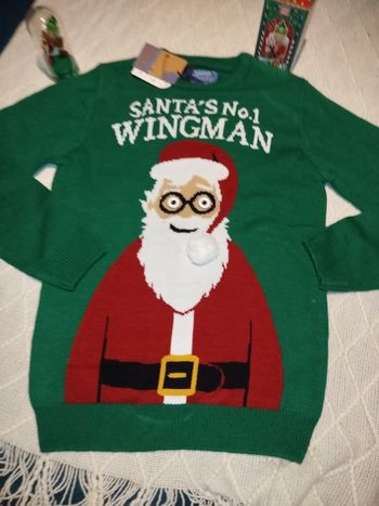 🕶️ Pull de Noël “Santa’s No.1 Wingman”  T.S