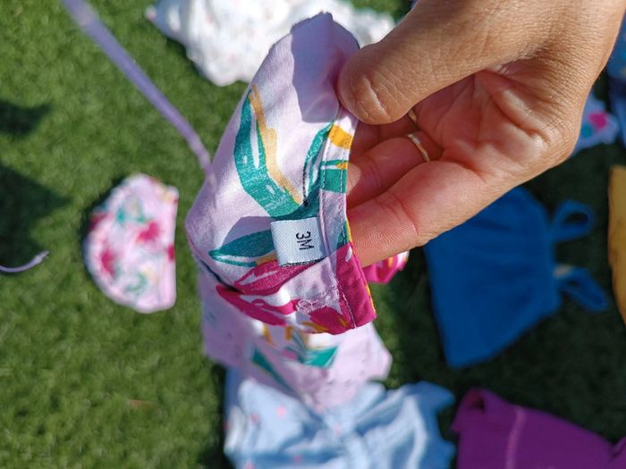 Robe 3 mois avec sa culotte/bloomer assorti - photo numéro 2