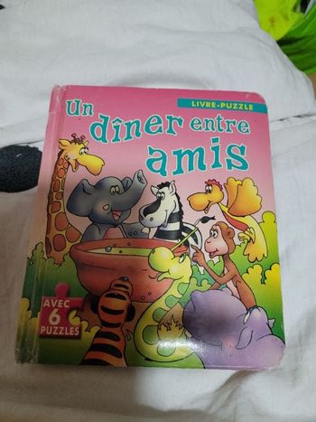 Livre puzzles un dîner entre amis