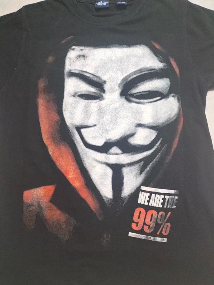 T-shirt Anonymous We Are the 99% Taille XS - photo numéro 3