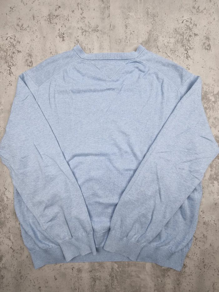 Pull col V Tommy Hilfiger bleu ciel – Taille XXL Homme - photo numéro 4