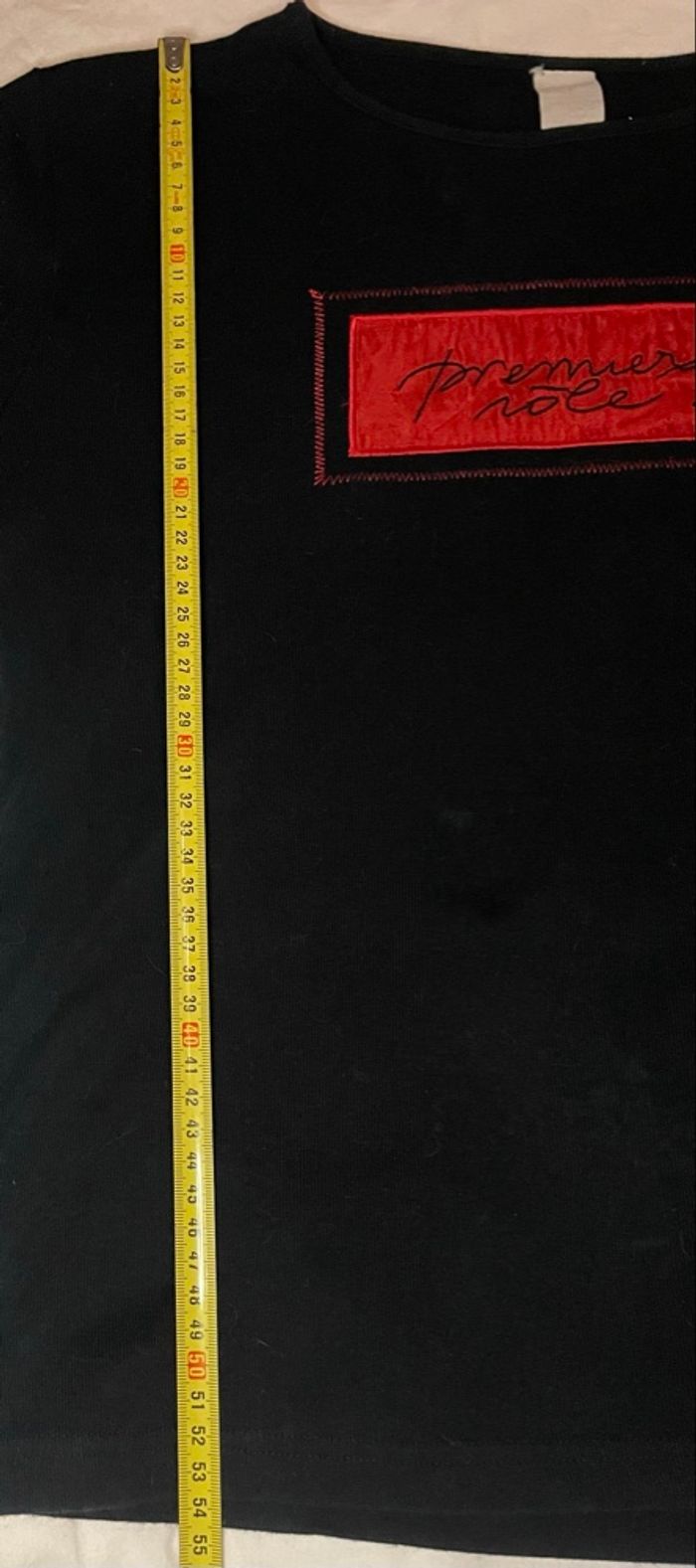 Haut noir et rouge manches longues - photo numéro 5