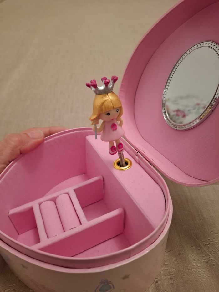 Boîte à musique paillettes princesse - photo numéro 4