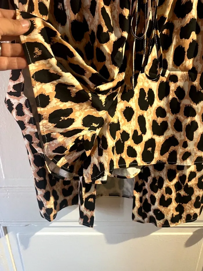 Ensemble veste short leopard taille XL - photo numéro 6