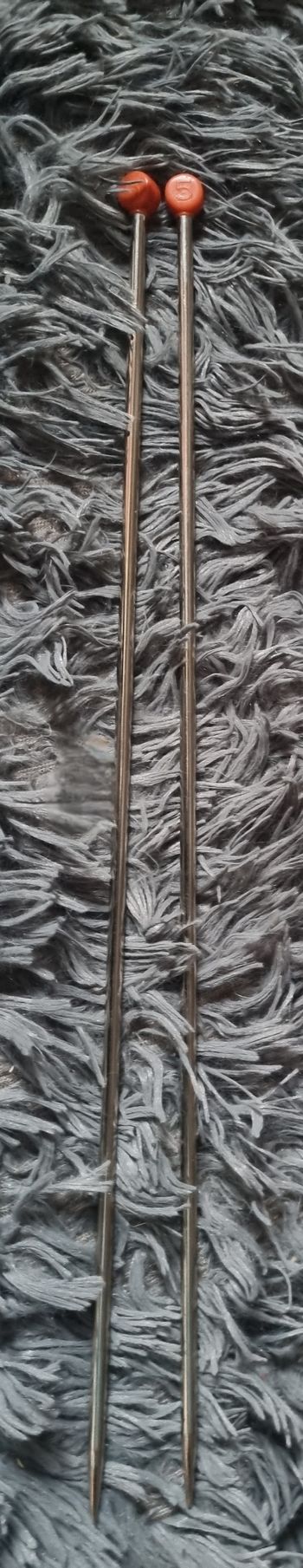 1 paires d'aiguille à tricot n'5