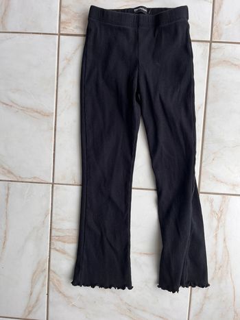 Legging côtelé noir fille