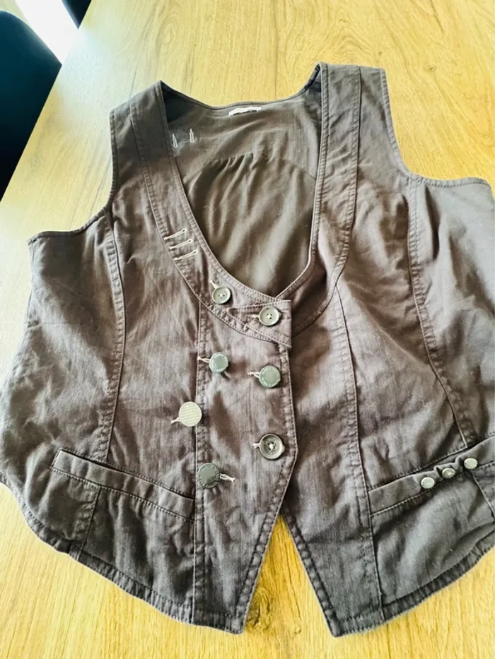 Gilet Patrice Bréal marron