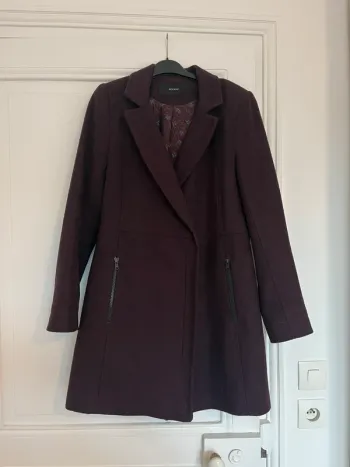 Manteau Kookai couleur aubergine taille 36