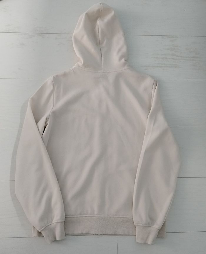 Gilet zippé à capuche crème - photo numéro 5