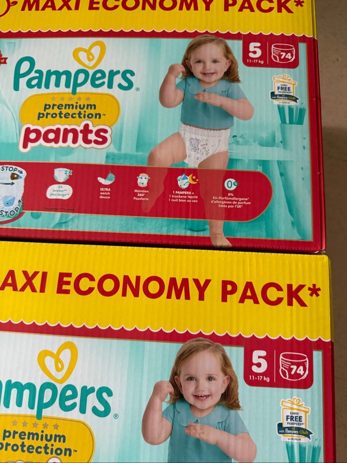 Lot de 2 maxi Pampers premium protection taille 5 - photo numéro 2