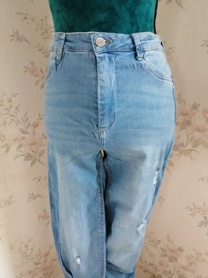 Jeans skinny bleu clair push up high waist / tally weijl / (40) - photo numéro 4