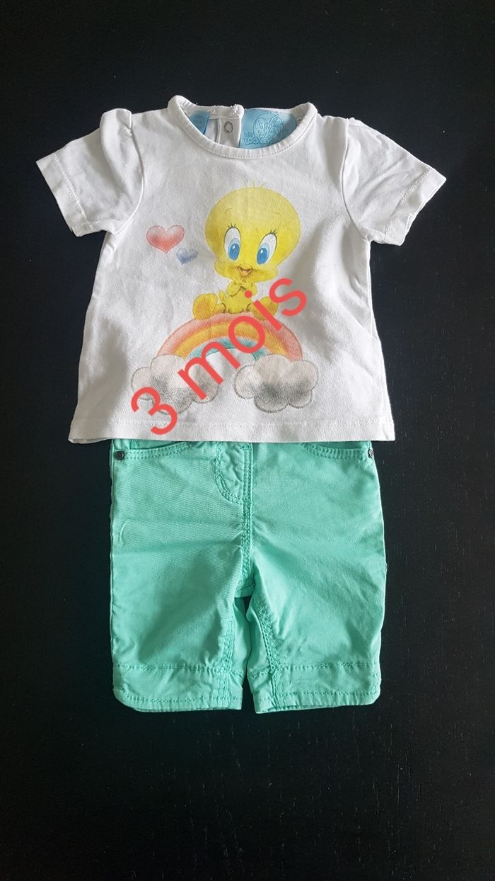 Ensemble été fille 3 mois