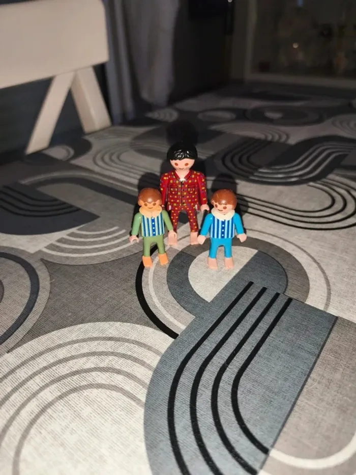 Playmobil figurines en pyjamas