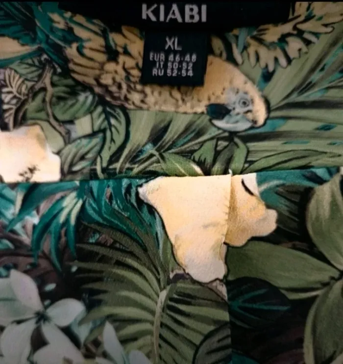 Pantalon fluide tropical vert Kiabi Taille XL Neuf - photo numéro 4