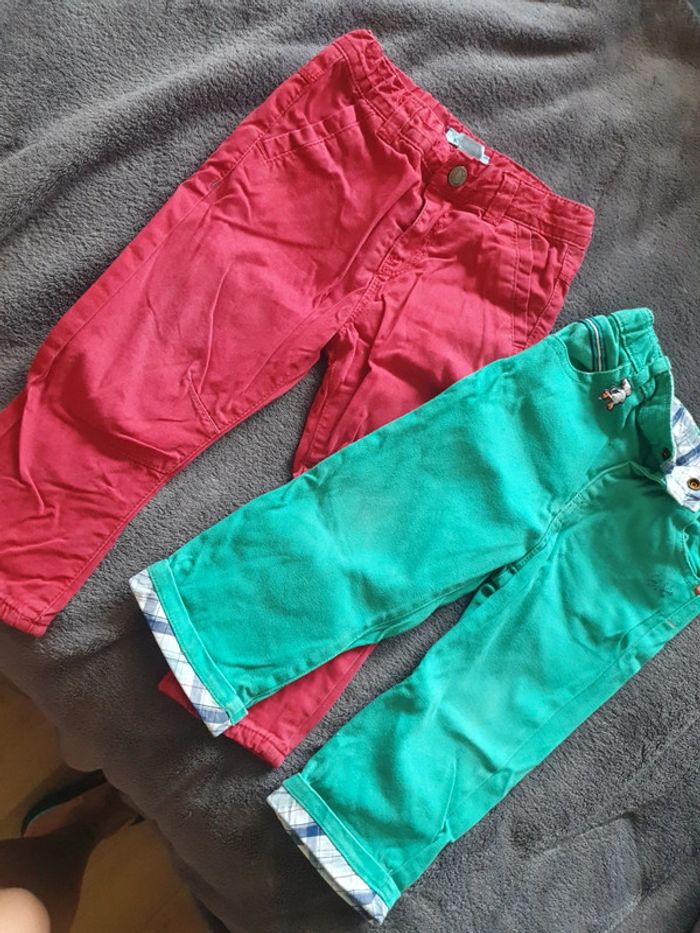 2 pantalons 18 mois