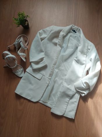 Blazer blanc Kiabi T38 BE (voir description pour l'état)