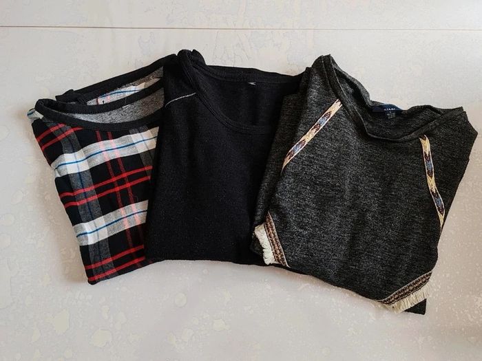 Lot maillots manche 3/4 L/xl